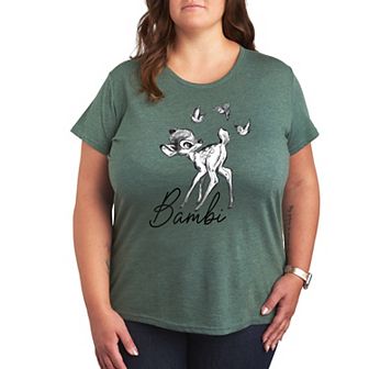 Disney's Bambi Plus Watercolor Graphic Tee
