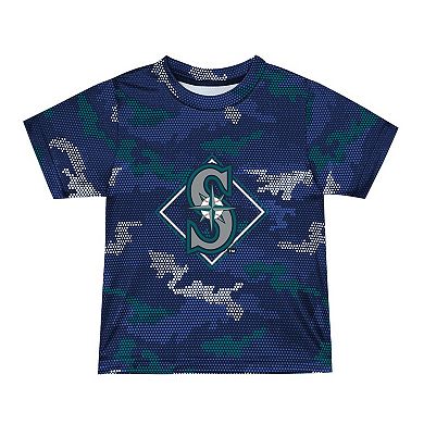 Toddler Fanatics Branded Navy Seattle Mariners Field Ball T-Shirt & Shorts Set