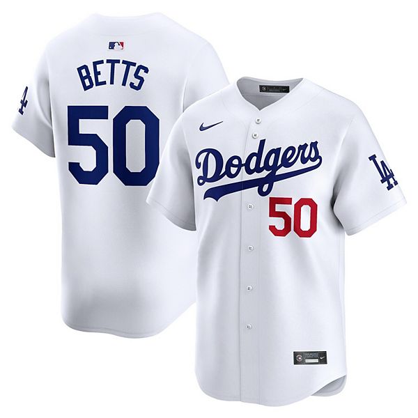 Men's Nike Mookie Betts White Los Angeles Dodgers Home Limited Player ...