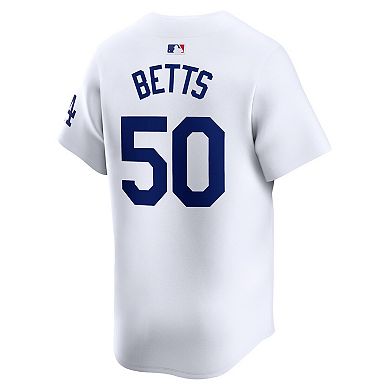 Men's Nike Mookie Betts White Los Angeles Dodgers Home Limited Player Jersey