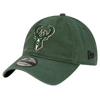 Men's New Era Hunter Green Milwaukee Bucks Team 2.0 9TWENTY Adjustable Hat