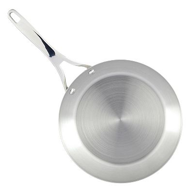 Anolon Nouvelle Copper Stainless Steel Induction 12-in. Frying Pan with Lid