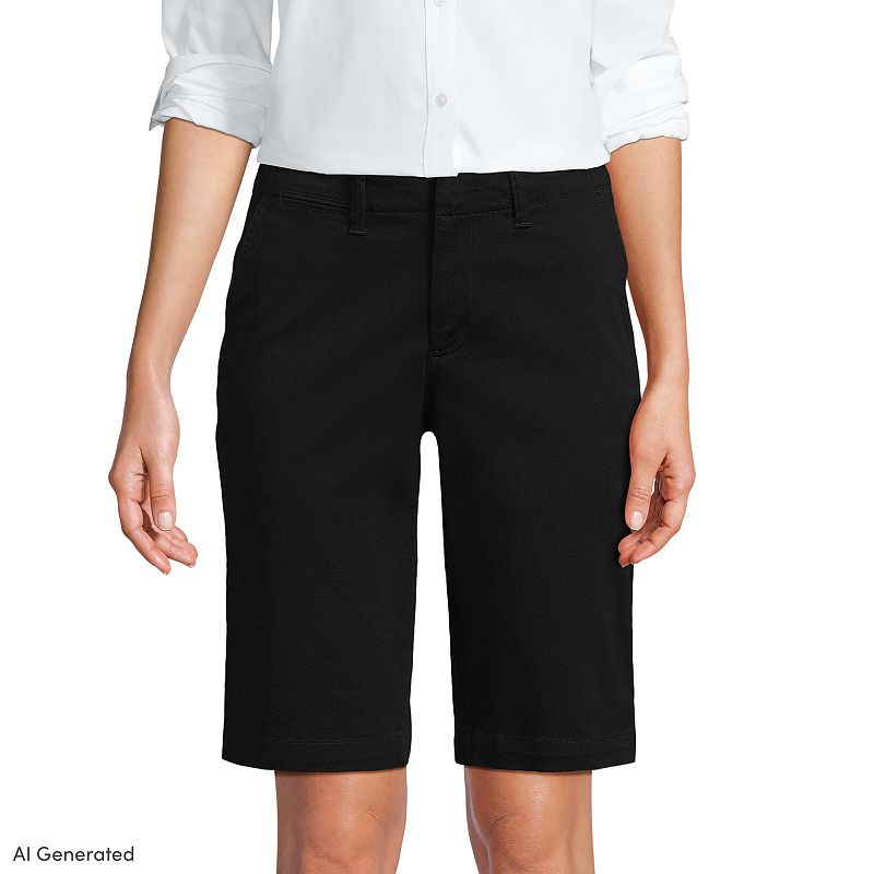 Women's Lands' End 12-in. Classic Bermuda Chino Shorts,