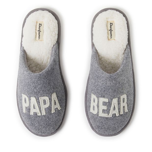 Kohls dearfoam hot sale slippers mens