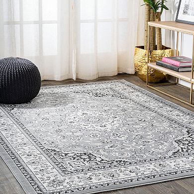 Palmette Modern Floral Area Rug