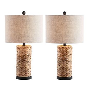 Elicia Sea Grass Led Table Lamp (set Of 2)
