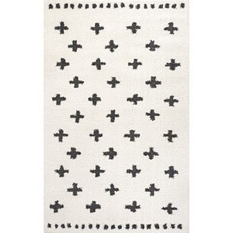 Cristo Berber Geometric Shag Area Rug