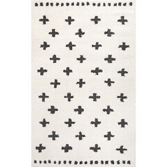 Cristo Berber Geometric Shag Area Rug