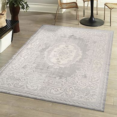 Rosalia Cottage Medallion Area Rug