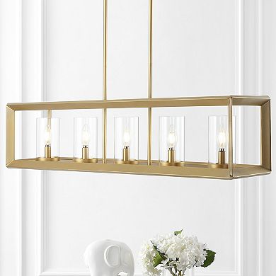 Anna Linear Metal/glass Led Pendant