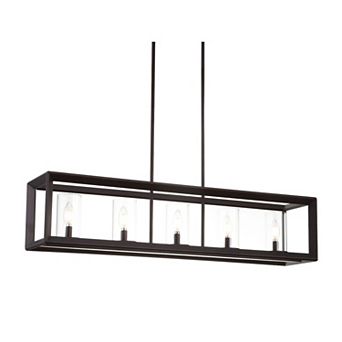 Anna Linear Metal/glass Led Pendant