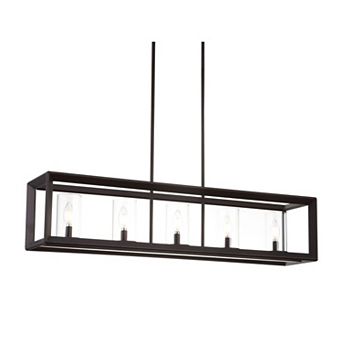 Anna Linear Metal/glass Led Pendant