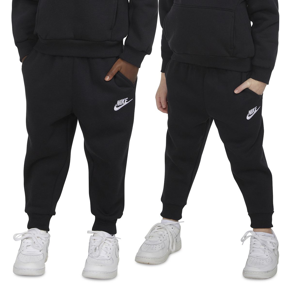 Boys black nike joggers clearance
