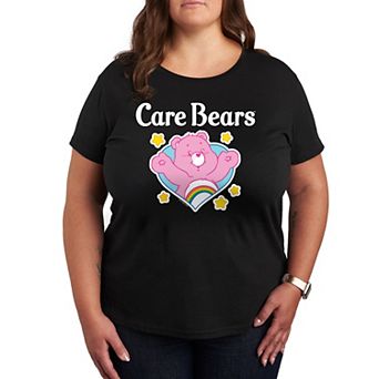 Plus Care Bears Logo Cheer Heart Graphic Tee