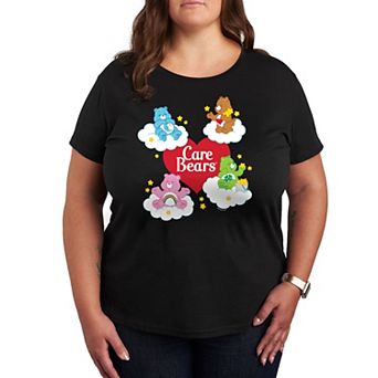 Plus Care Bears Heart And Bear Logo Graphic Tee