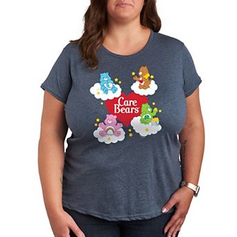 Plus Care Bears Heart And Bear Logo Graphic Tee