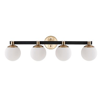Modernist Globe Metalfrosted Glass Modern Contemporary Led Vanity