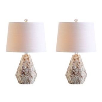 Isabella Seashell Led Table Lamp (set Of 2)