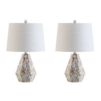 Isabella Seashell Led Table Lamp (set Of 2)
