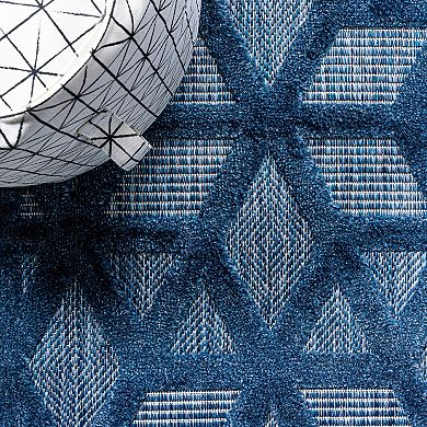 Talaia Neutral Geometric Indoor/outdoor Area Rug