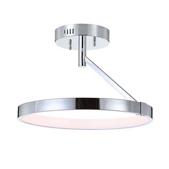 Owen Dimmable Integrated Led Metal Semi Flush Mount