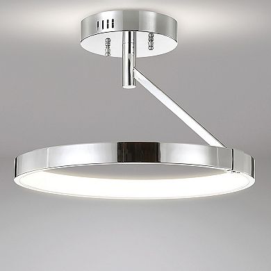 Owen Dimmable Integrated Led Metal Semi Flush Mount