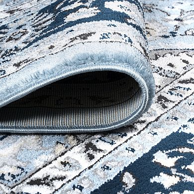 Palmette Modern Floral Area Rug