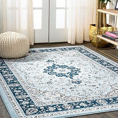 Palmette Modern Floral Area Rug
