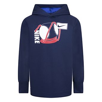 Boys 4-7 Nike Dri-FIT Sports Long Sleeve Hooded T-shirt
