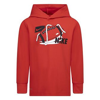 Boys 4-7 Nike Dri-FIT Sports Long Sleeve Hooded T-shirt