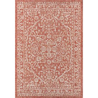 Palazzo Vine And Border Textured Weave Indoor/outdoor Area Rug
