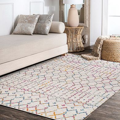 Moroccan Hype Boho Vintage Diamond Area Rug