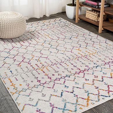 Moroccan Hype Boho Vintage Diamond Area Rug