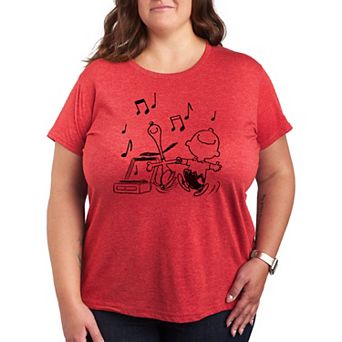 Plus Peanuts Snoopy & Charlie Brown Dancing Graphic Tee
