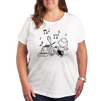 Plus Peanuts Snoopy & Charlie Brown Dancing Graphic Tee