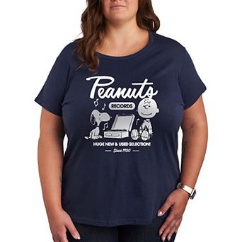 Plus Peanuts Snoopy & Charlie Brown Records Graphic Tee