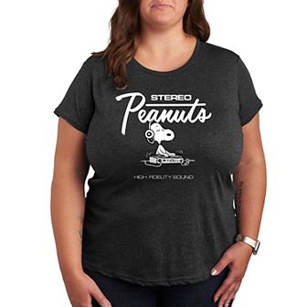 Plus Peanuts Snoopy Stereo Graphic Tee
