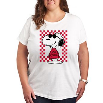 Plus Peanuts Snoopy Joe Cool Checker Graphic Tee