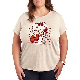 Plus Peanuts Snoopy Joe Cool Guitar Graphic Tee