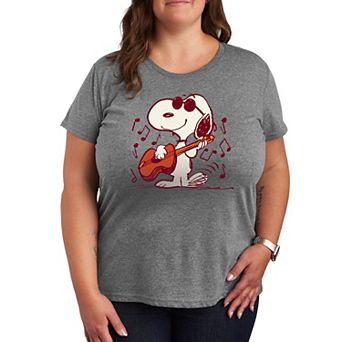 Plus Peanuts Snoopy Joe Cool Guitar Graphic Tee