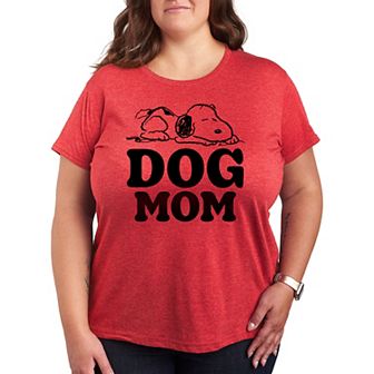 Plus Peanuts Snoopy Dog Mom Graphic Tee