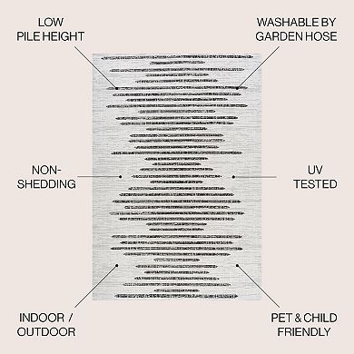 Zolak Berber Stripe Geometric Indoor/outdoor Area Rug