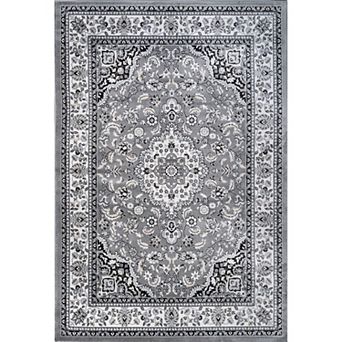 Palmette Modern Floral Area Rug