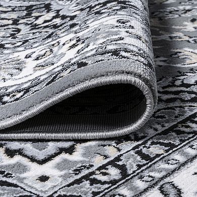 Palmette Modern Floral Area Rug