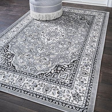 Palmette Modern Floral Area Rug