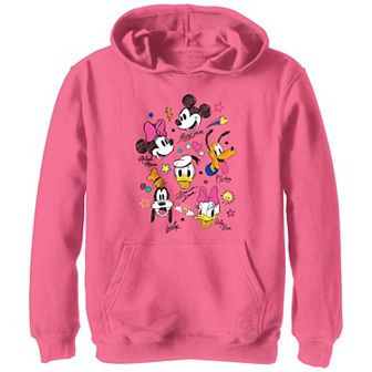 Disney's Mickey Mouse And Friends Doodles Girls 7-16 Graphic Hoodie