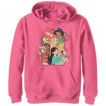 Disney's Princesses And Their Pets Girls Graphic Hoodie