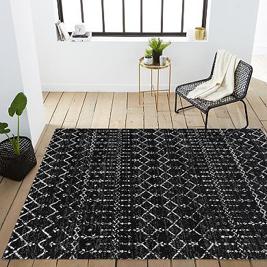 Moroccan Hype Boho Vintage Diamond Area Rug