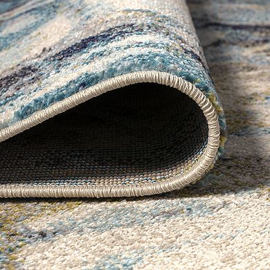 Pebble Marbled Abstract Area Rug