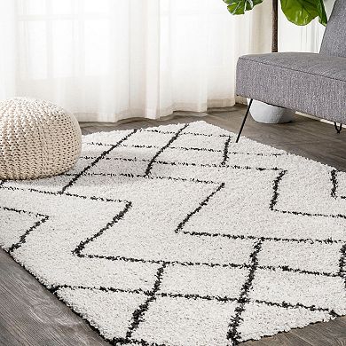 Alcudia Geometric Shag Area Rug